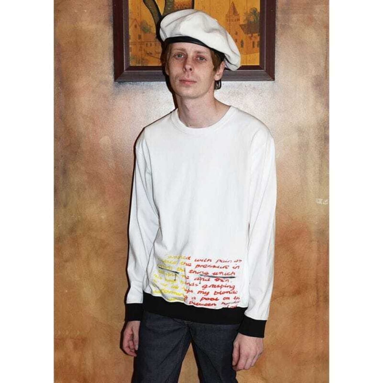 BALLCHAIN L/S with PORNO TEXT〈Black〉