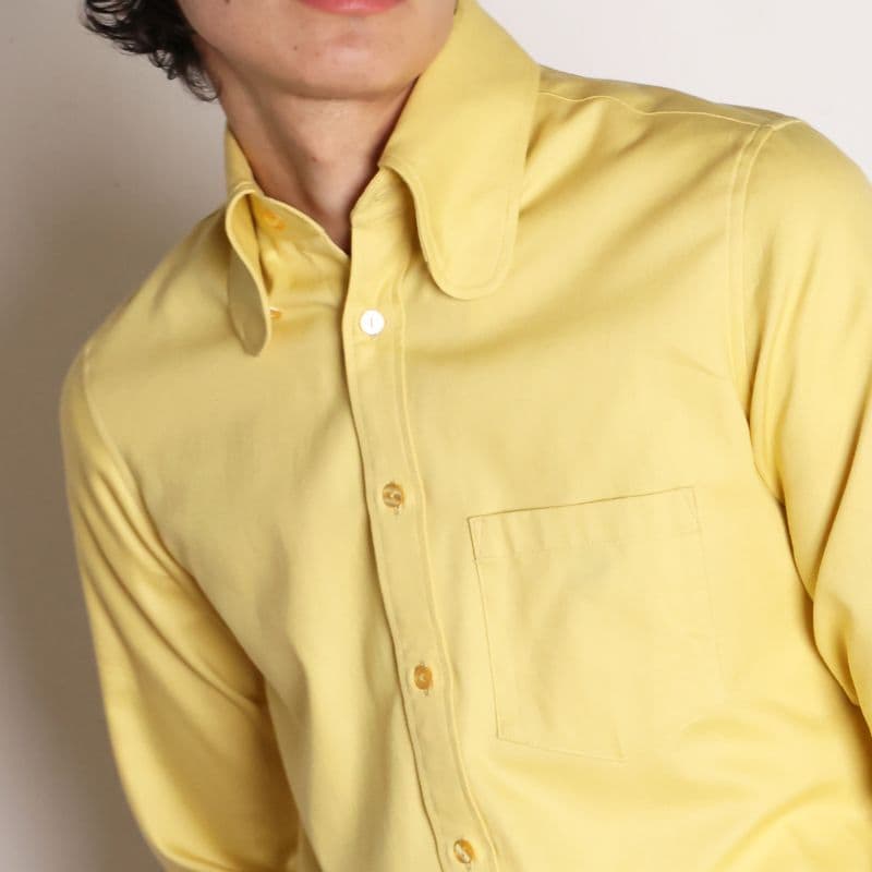 Beagle Collar Shirts〈Custard Yellow〉