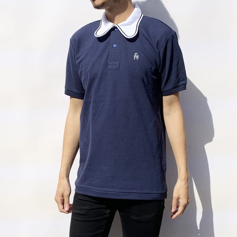 Beagle Polo〈Navy×White〉