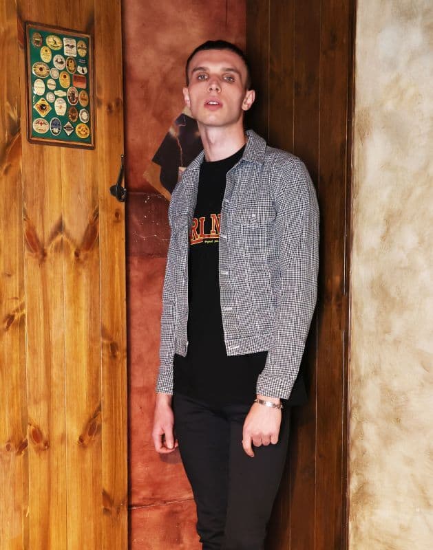 British Trucker Jacket〈Check〉