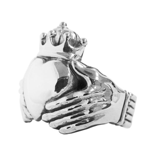 Big-Claddagh Ring - Silver