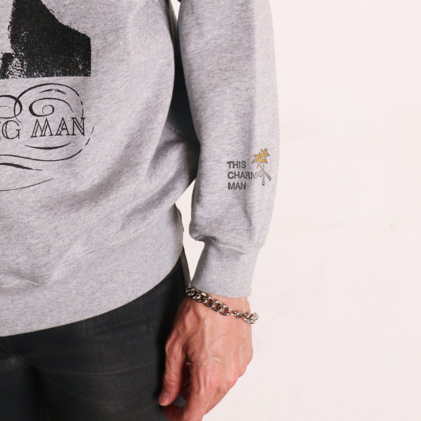 Charming Man Relaxing Sweat Shirts〈Heather Grey〉
