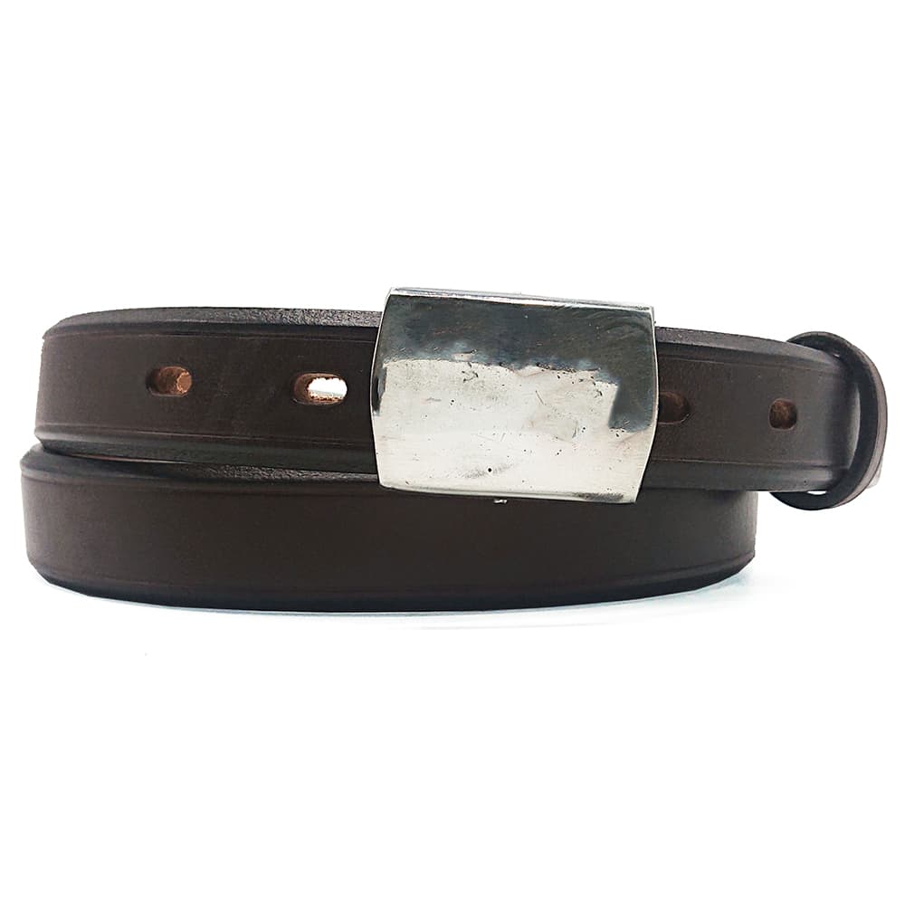 Box Buckle Narrow Belt