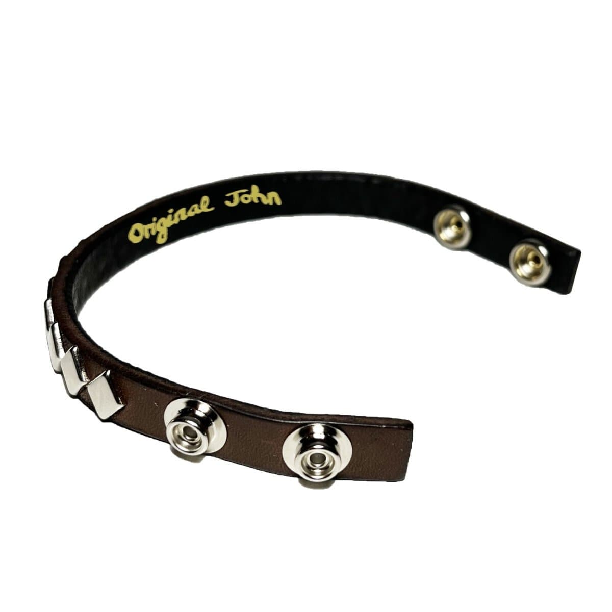 Diamond Studs Wristband〈Brown〉