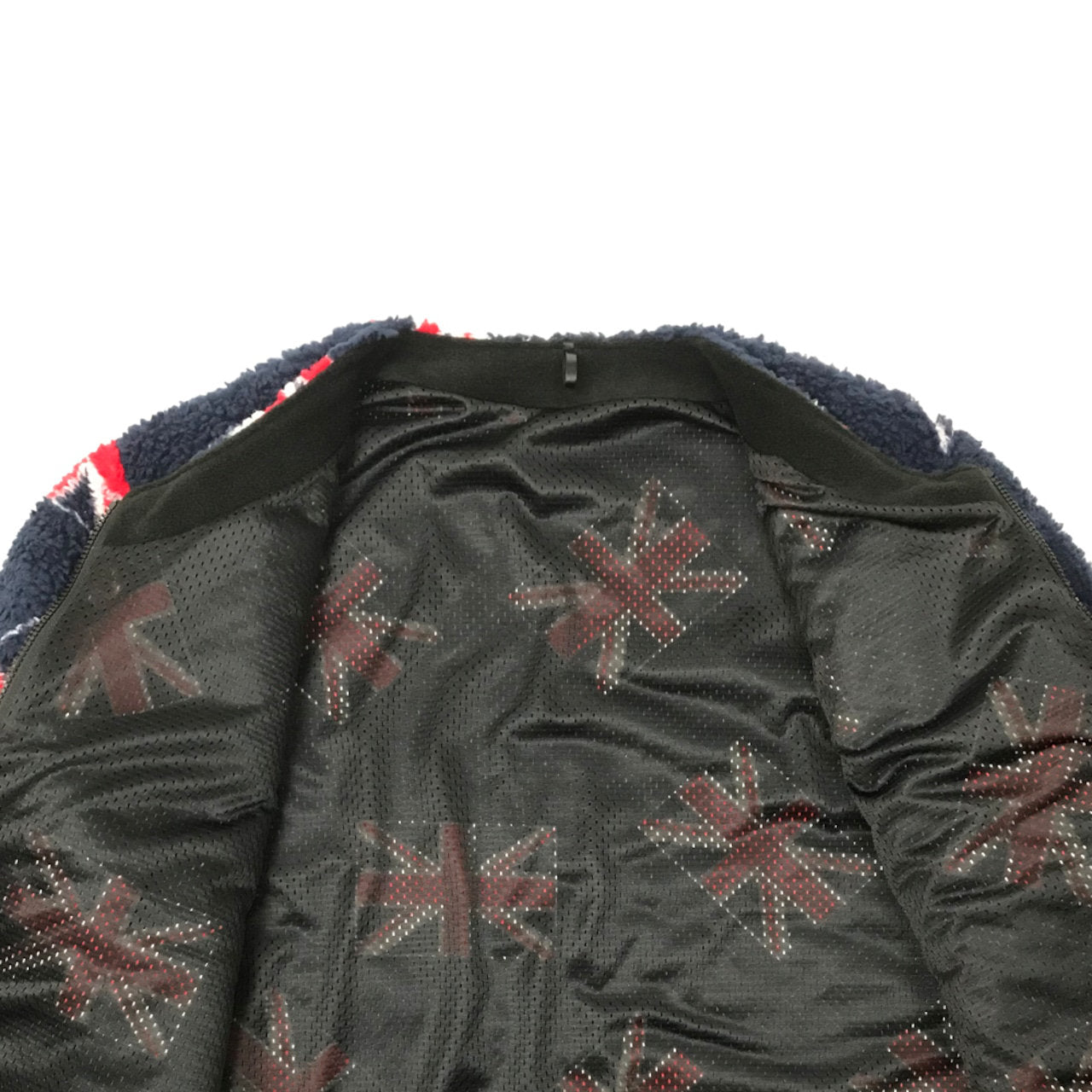 FARFIELD ORIGINAL | 英国製 カーディガンタイプのフリースジャケット〈ユニオンジャック柄〉裏地