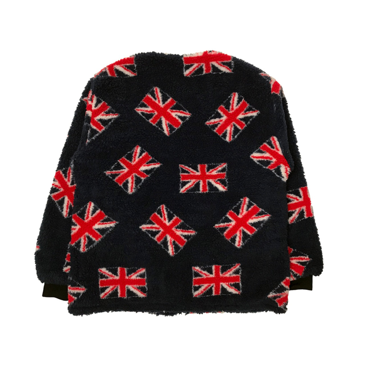 FARFIELD ORIGINAL | 英国製 カーディガンタイプのフリースジャケット〈ユニオンジャック柄〉背面