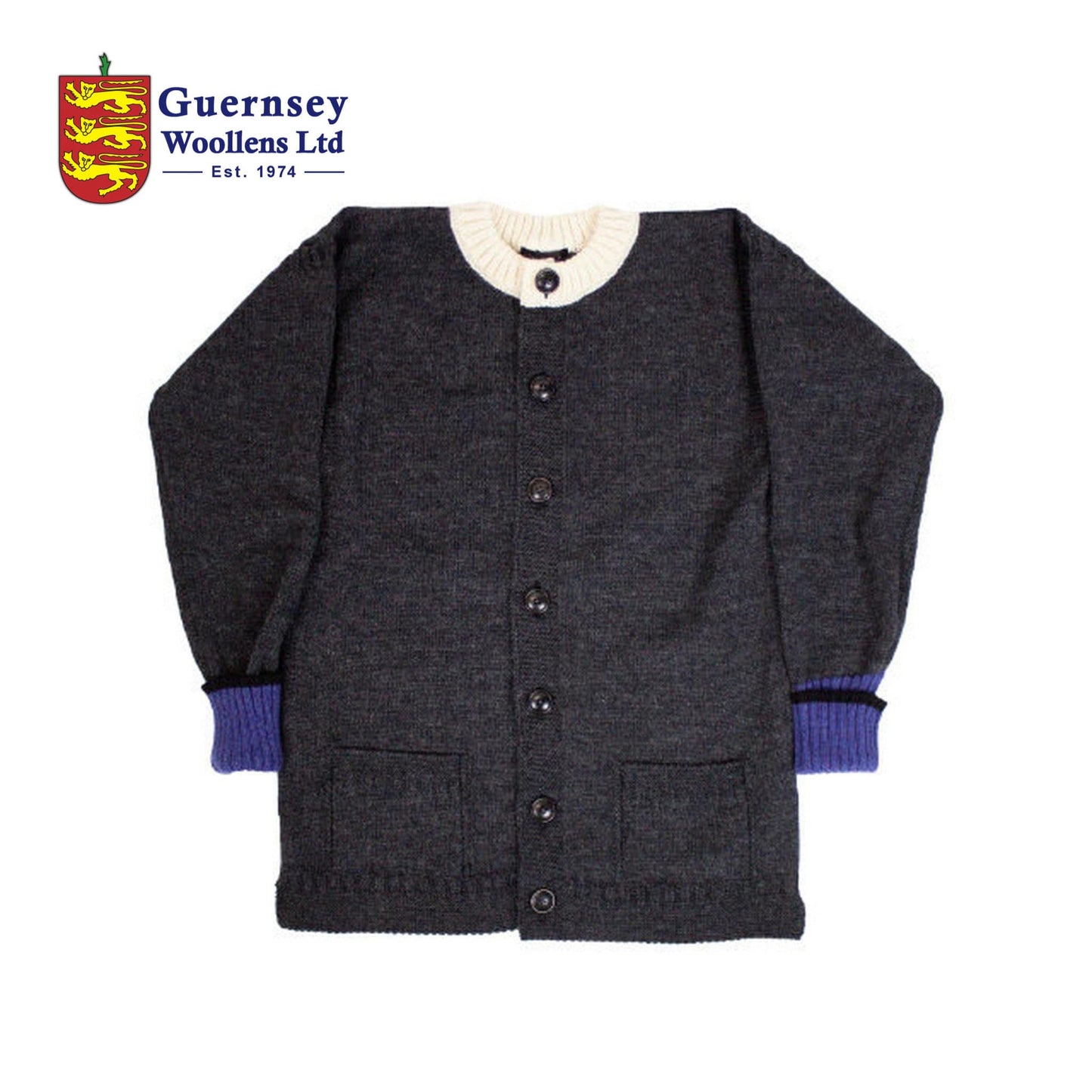 GUERNSEY Cardigan〈Black〉