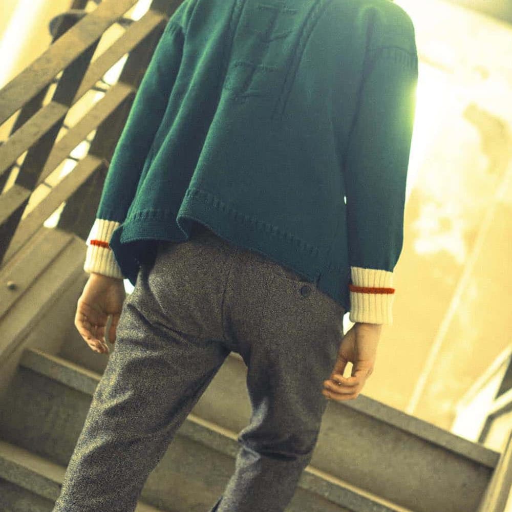 GUERNSEY Cardigan〈Black〉