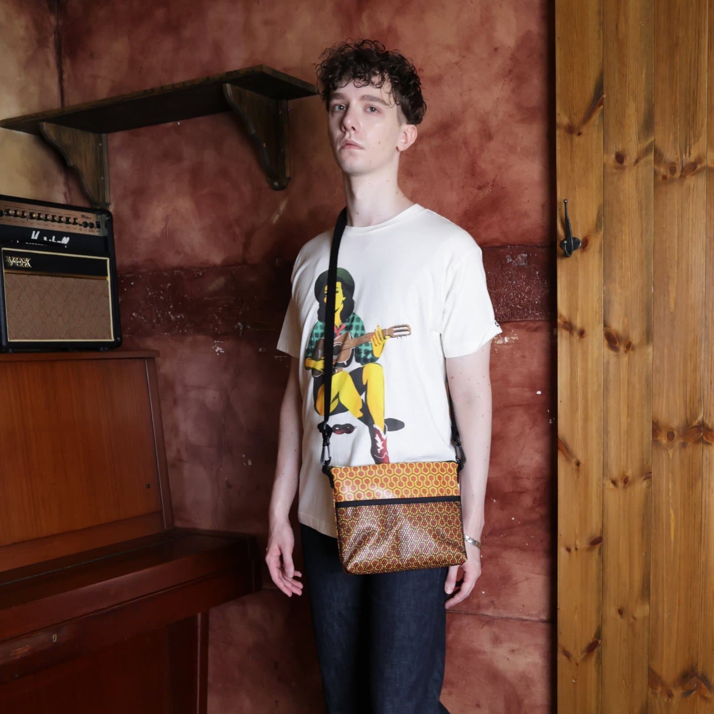 Honeycomb Sacoche〈Brown〉