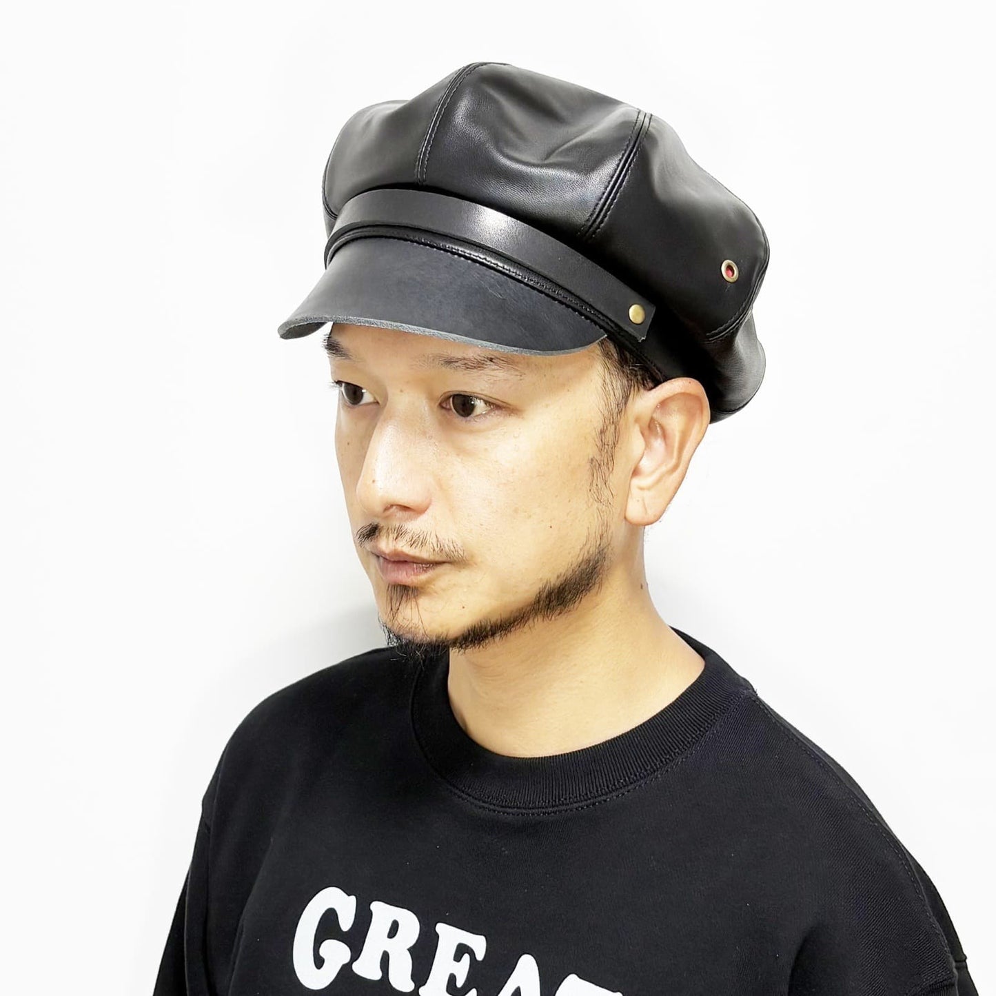 【12〜1月予定】Leather Motorcycle Cap