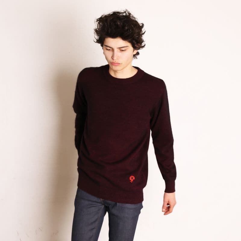 Light Mohair Jumper〈Bordeaux〉
