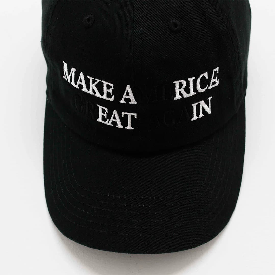 「MAKE A RICE EAT IN」 CAP 【TAGDOESNOTMAKEYOU.】