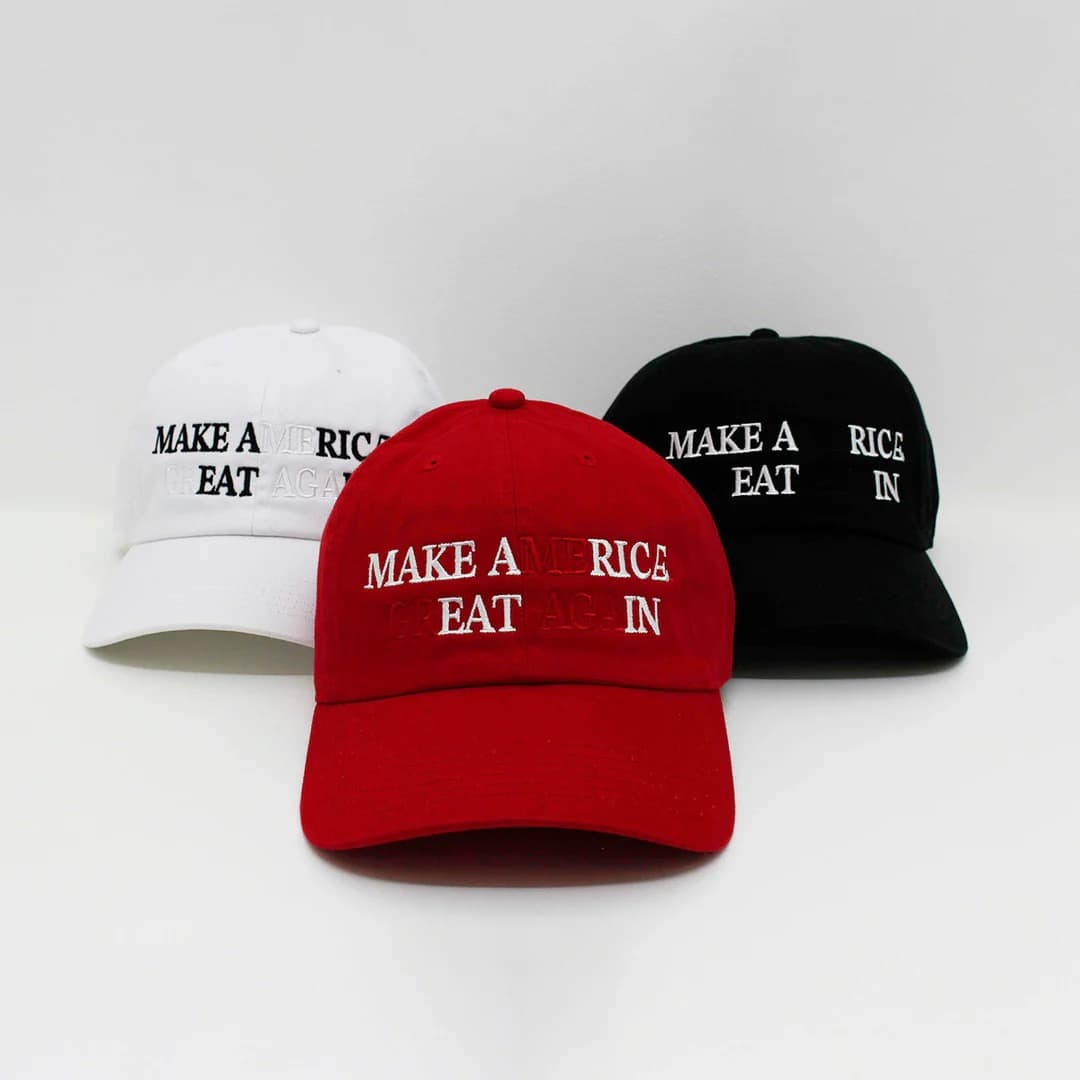 「MAKE A RICE EAT IN」 CAP 【TAGDOESNOTMAKEYOU.】