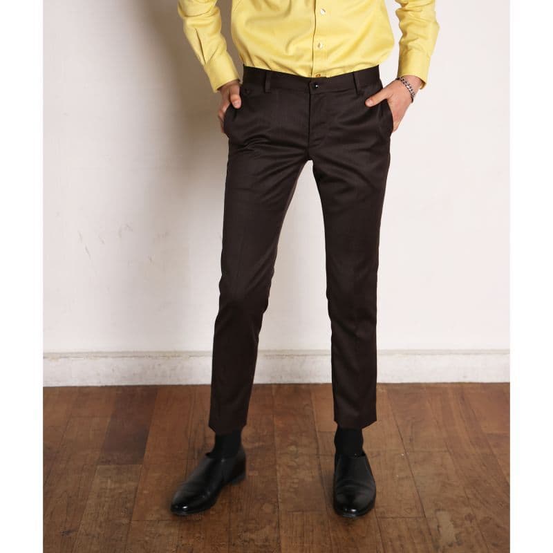 Narrow Trousers〈Dark Brown〉