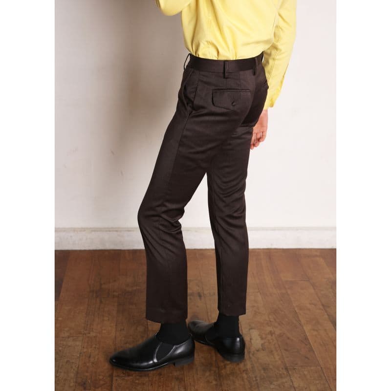 Narrow Trousers〈Dark Brown〉