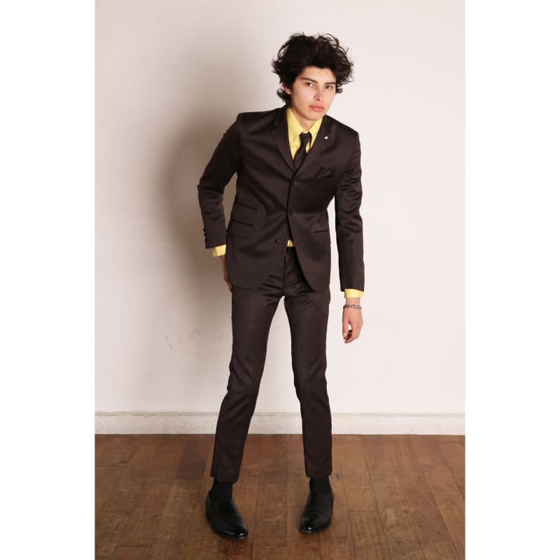 Narrow Trousers〈Dark Brown〉