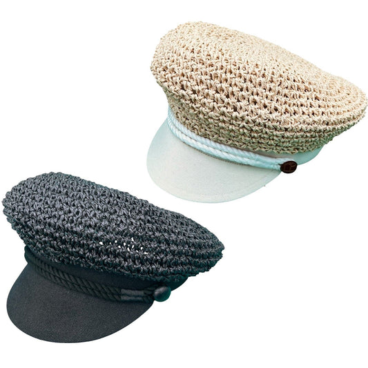 Straw Marine Cap
