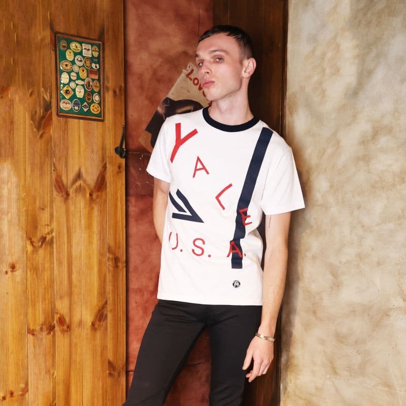 T-YALE〈D.Navy×White〉