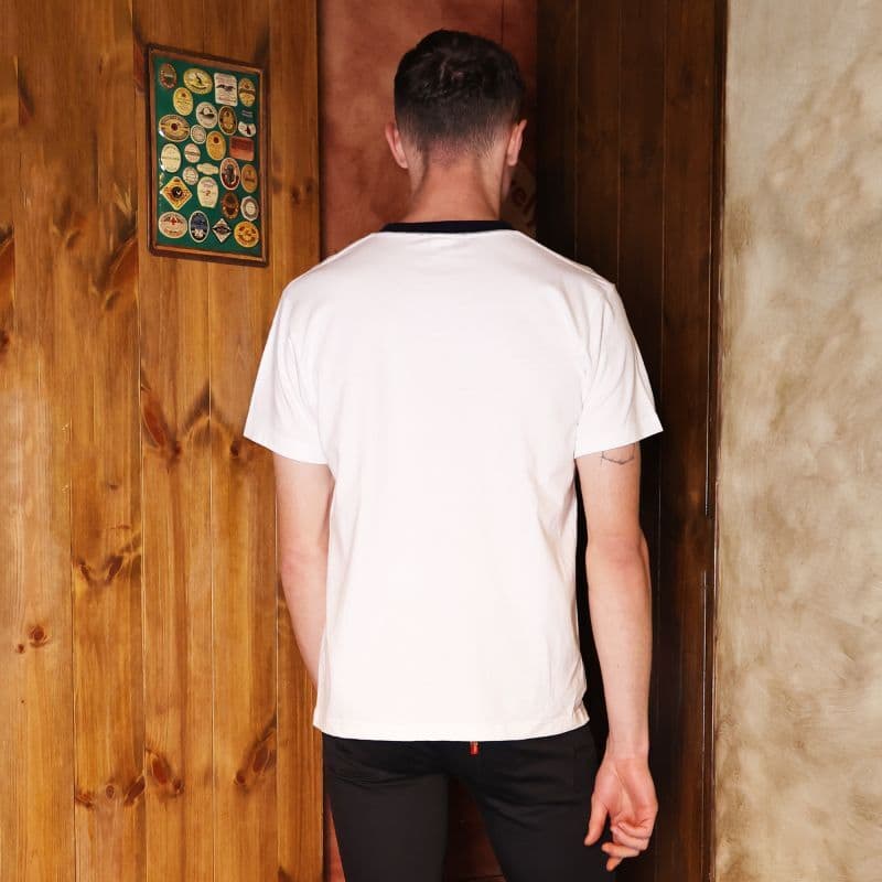 T-YALE〈D.Navy×White〉