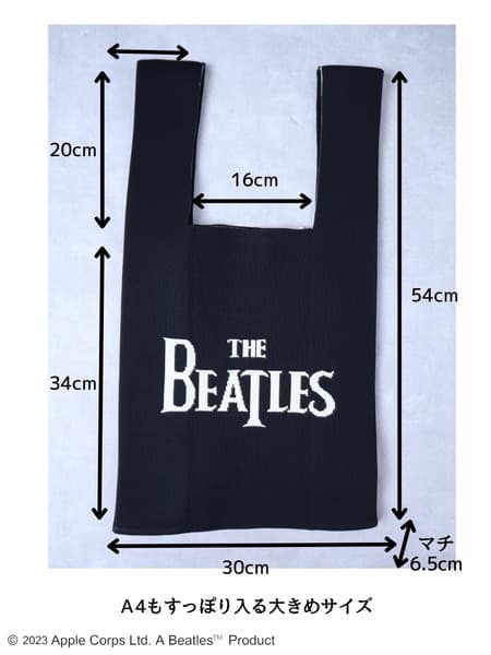 "THE BEATLES" Knit Marche Bag