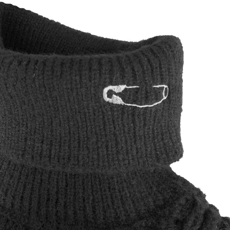 Waffle Rollneck Jumper〈Black〉