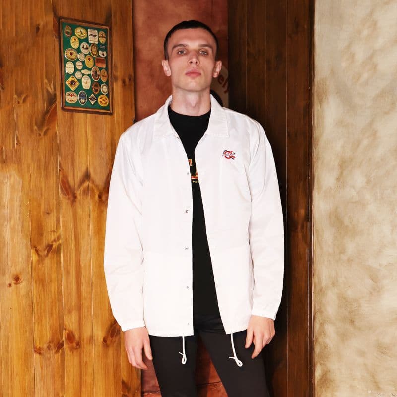 YALE Coach Jacket〈White〉