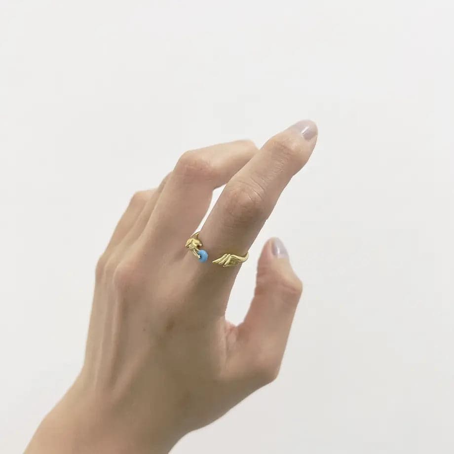 throw into the sea ring - Gold