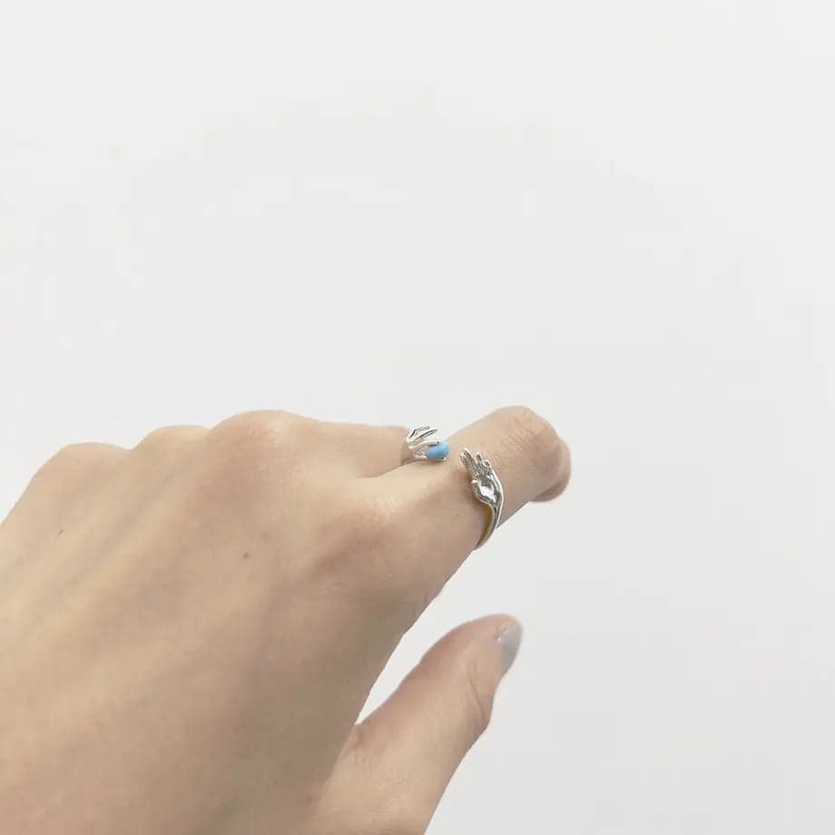 throw into the sea ring - Silver