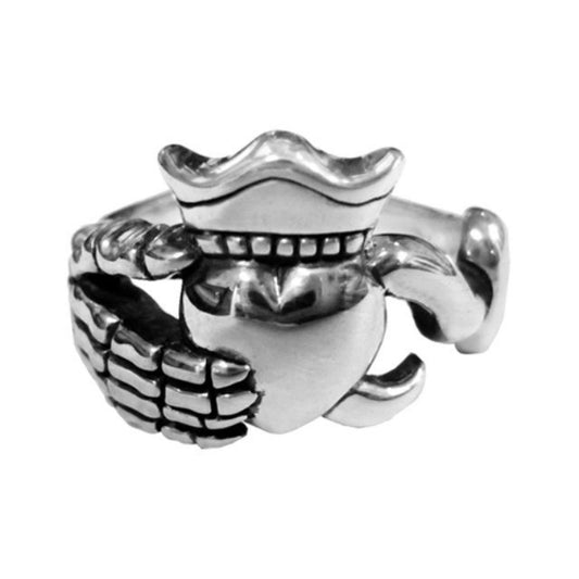 Lilac Original Archetype | 海賊モチーフのクラダリング Pirates Claddagh Ring〈Silver〉 - Sopwith camel
