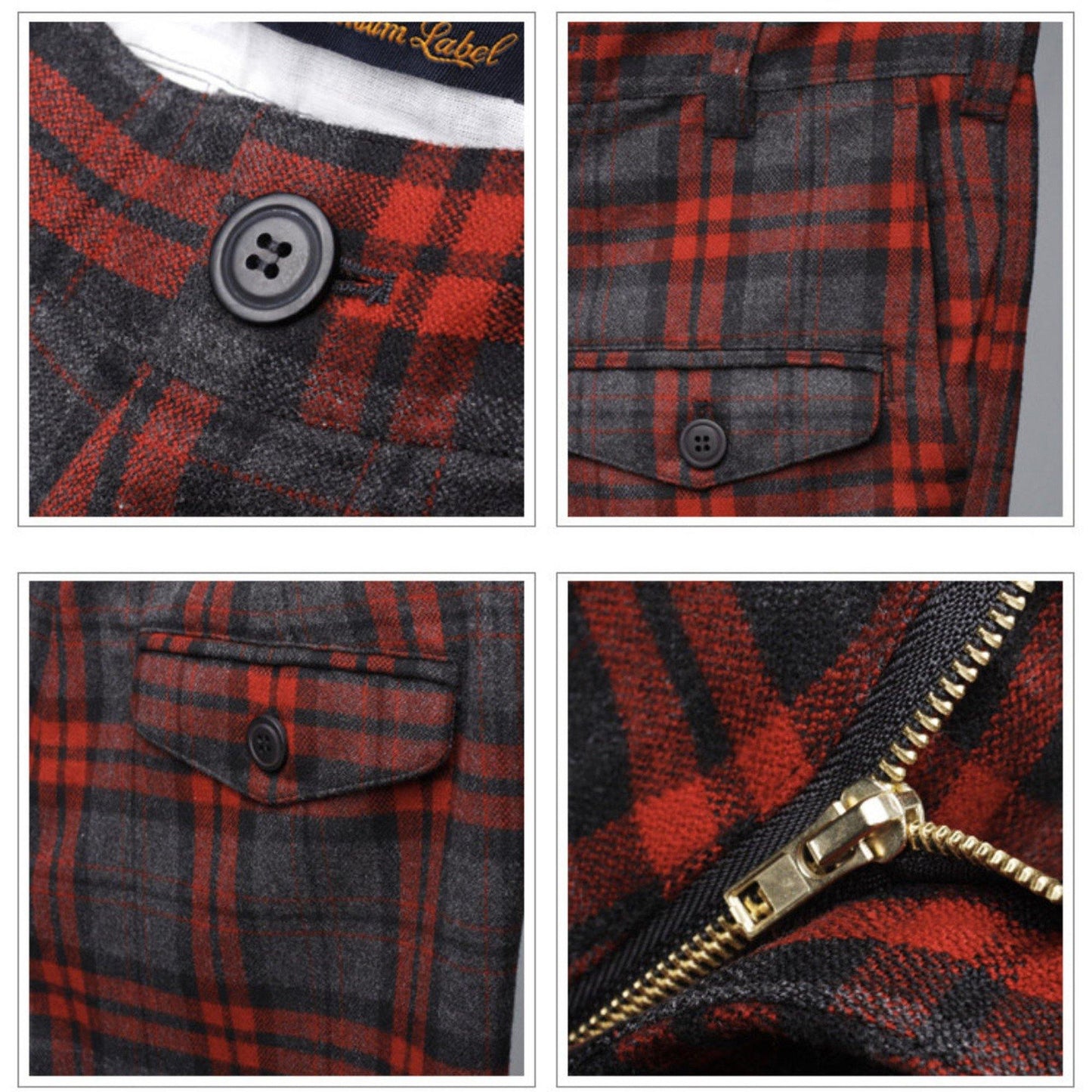 KRAVITZ (クラヴィッツ) | タータンチェック柄ショートパンツ〈Red〉 - Sopwith camel