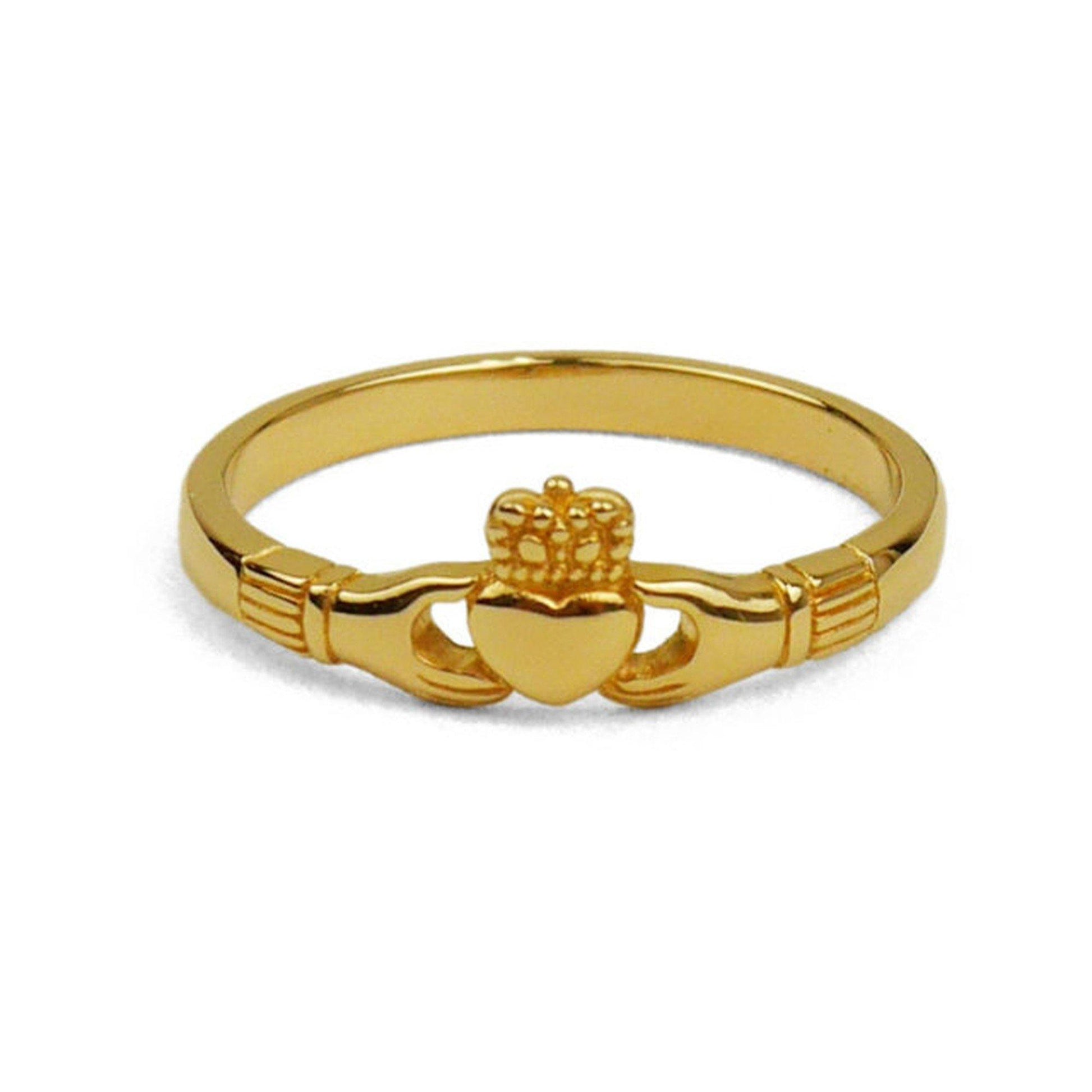 Lilac Original Archetype | 華奢なデザインのクラダリング Slender Claddagh Ring〈Gold〉 - Sopwith camel