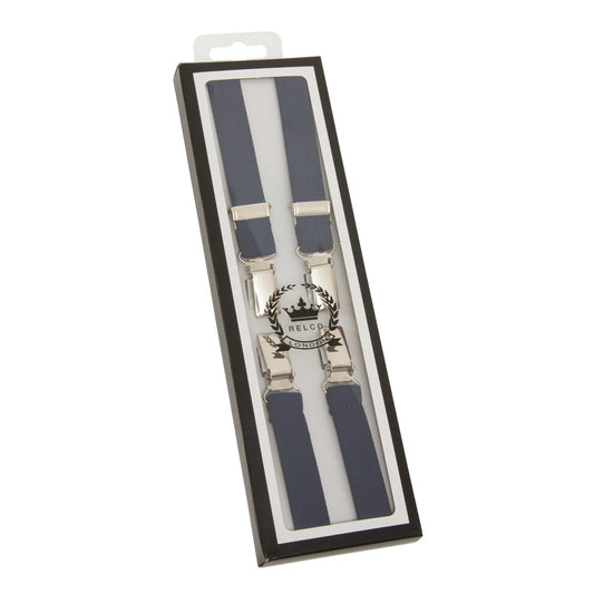 RELCO LONDON(レルコ ロンドン) | 英国製 H型 ロンドン ブレイシズ 18mm〈Navy Blue〉 - Sopwith camel