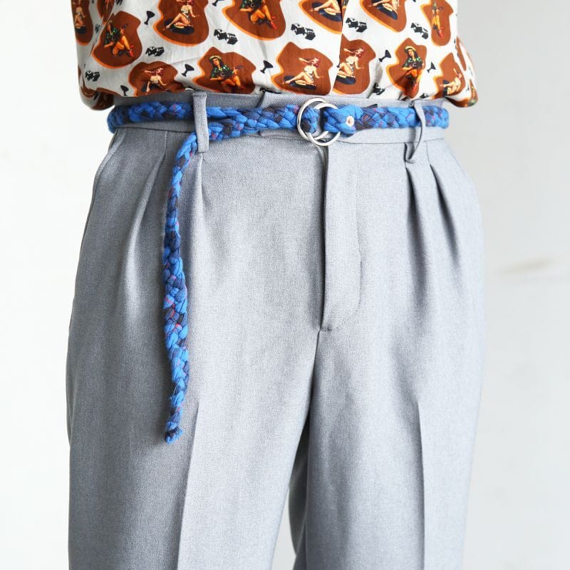 Original John (オリジナル ジョン) | タータンチェックのシャーリングガーゼを編み込んだリングベルト - Sopwith camel