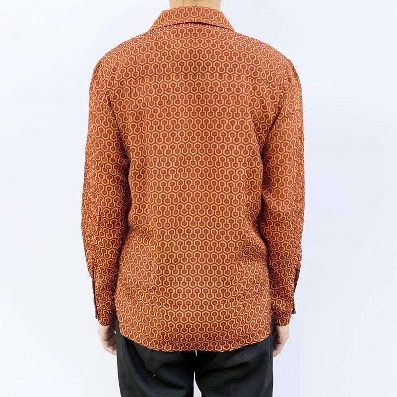 Original John(オリジナル ジョン) | ハニカム柄の長袖オープンカラーシャツ 【Limited edition】 - Sopwith camel