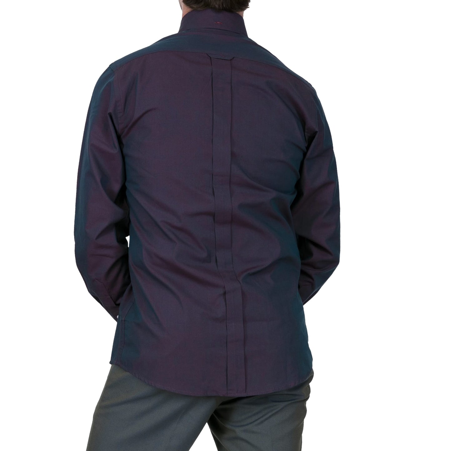 Relco London (レルコ ロンドン) | ヴィンテージスタイルの2トーン ボタンダウンシャツ〈Burgundy〉 - Sopwith camel