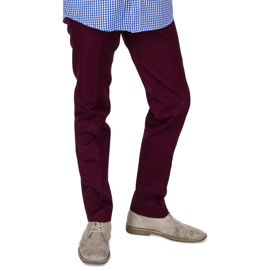 RELCO LONDON(レルコ ロンドン) | 60sヴィンテージスタイルのスタプレ トラウザーズ〈Burgundy〉 - Sopwith camel