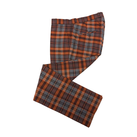 RELCO LONDON (レルコ ロンドン) | 60sヴィンテージスタイルのスタプレ トラウザーズ〈Brown〉 - Sopwith camel