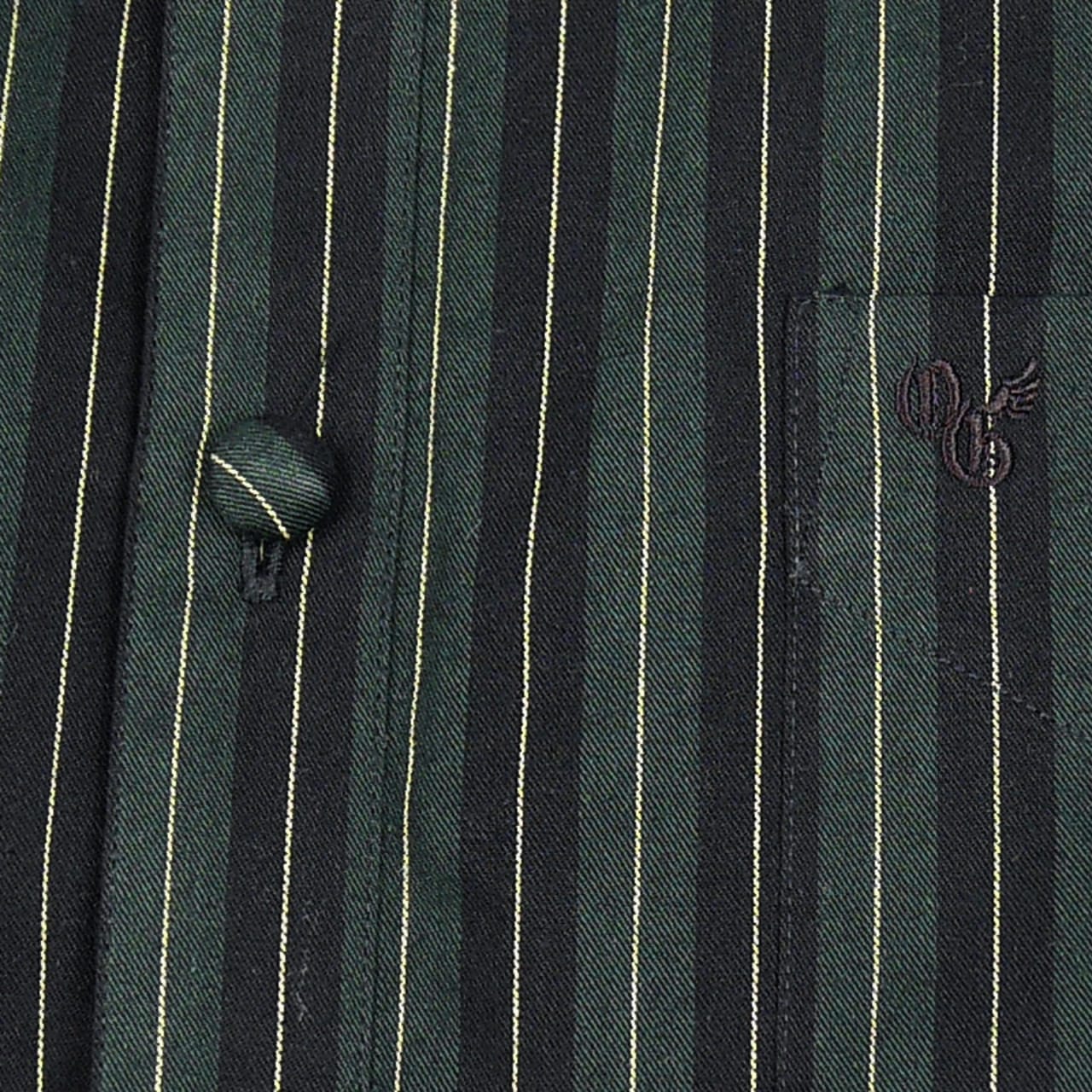 OR GLORY(オア・グローリー) | ショートポイントカラーのストライプB.Dシャツ〈Green〉 - Sopwith camel