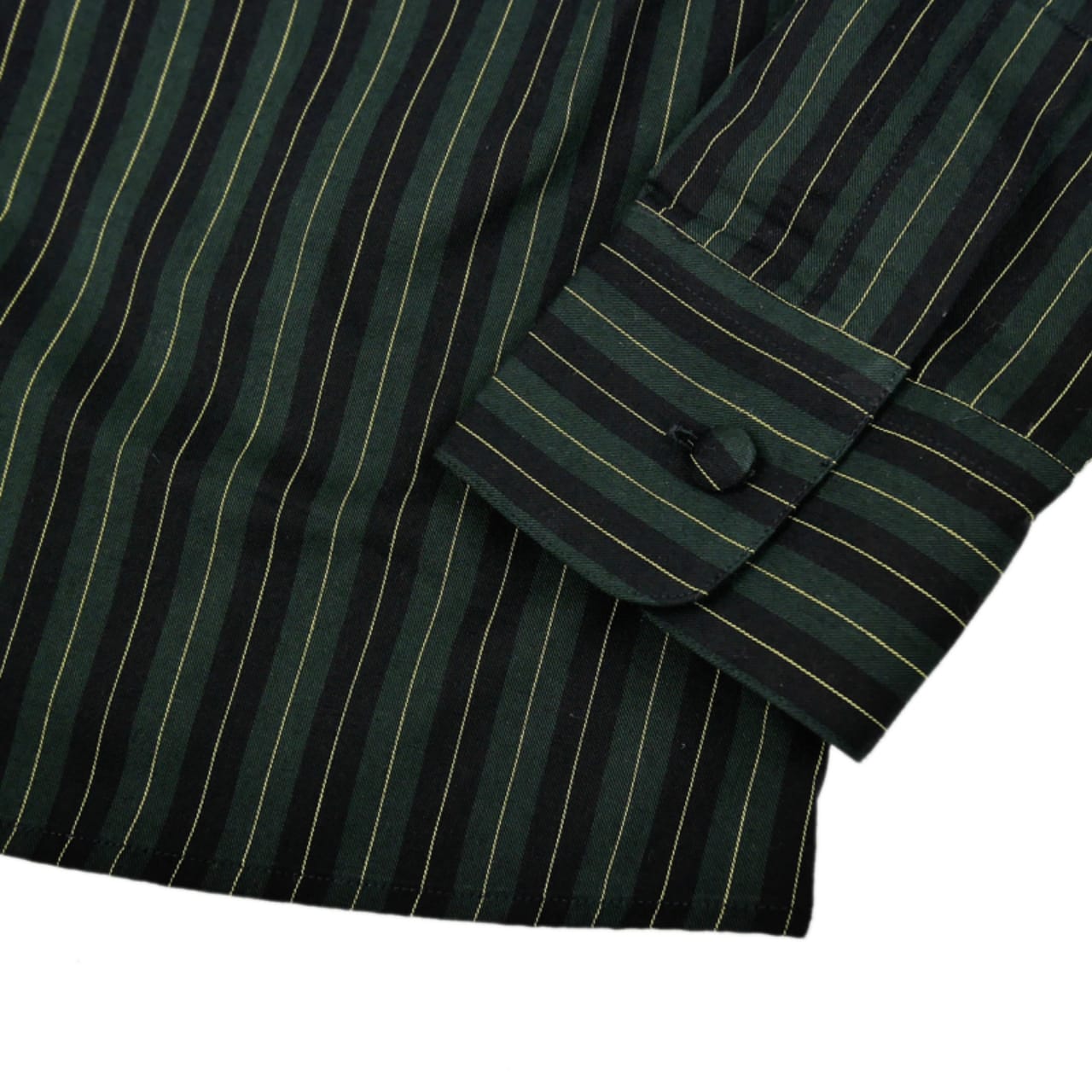 OR GLORY(オア・グローリー) | ショートポイントカラーのストライプB.Dシャツ〈Green〉 - Sopwith camel