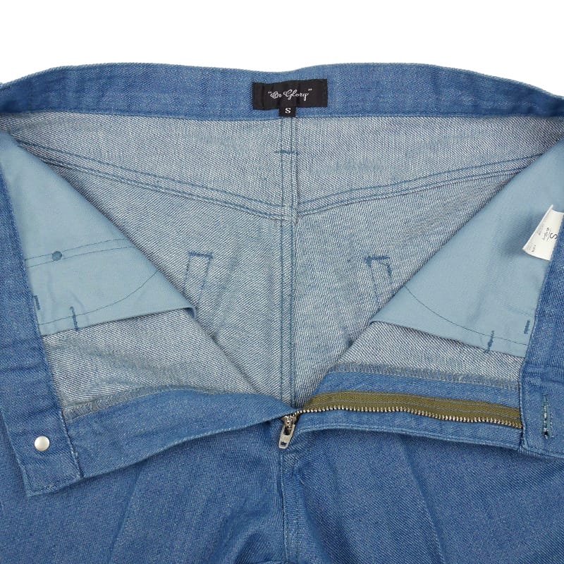 OR GLORY(オア・グローリー) | スタプレタイプの左綾ライトオンスデニム〈Saxe Blue〉 - Sopwith camel