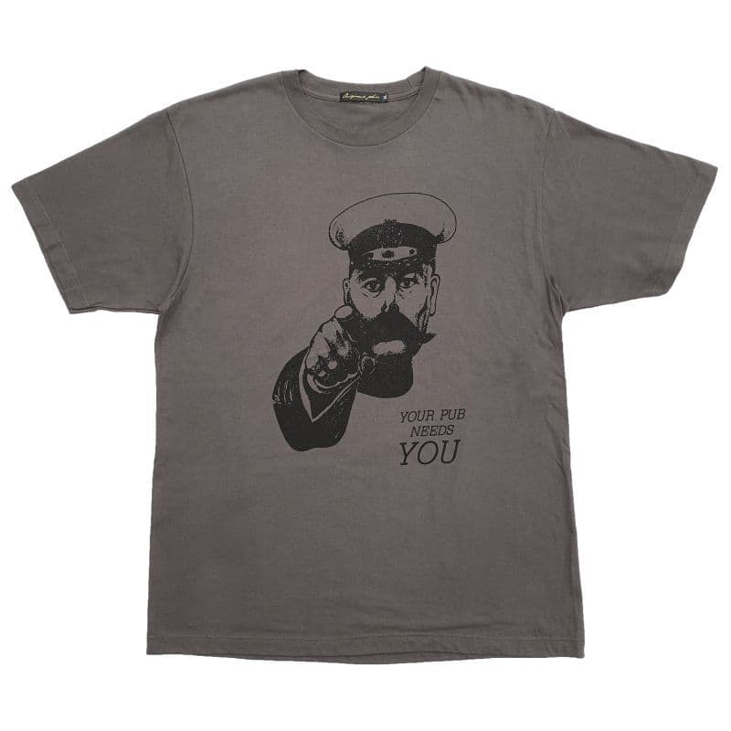 T-YOUR PUB NEED YOU〈Charcoal〉
