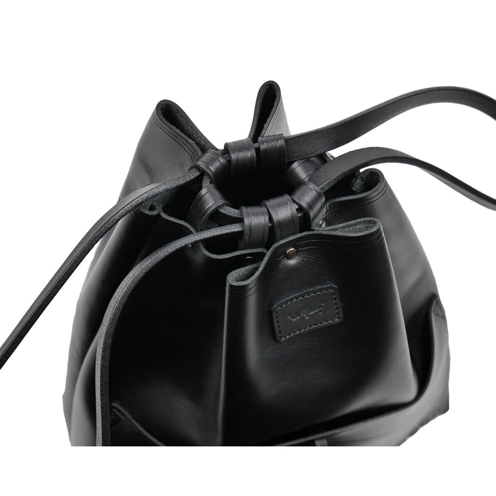 OR GLORY(オア・グローリー) | タッセル付きレザー巾着 S〈Black〉Tassel Poach S - Sopwith camel