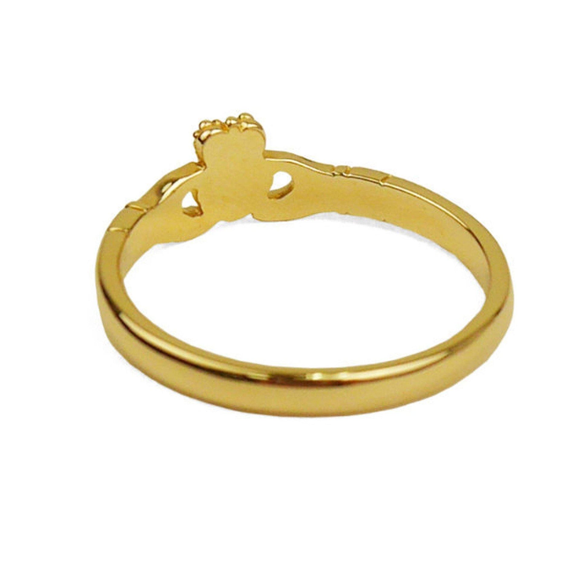 Lilac Original Archetype | 華奢なデザインのクラダリング Slender Claddagh Ring〈Gold〉 - Sopwith camel