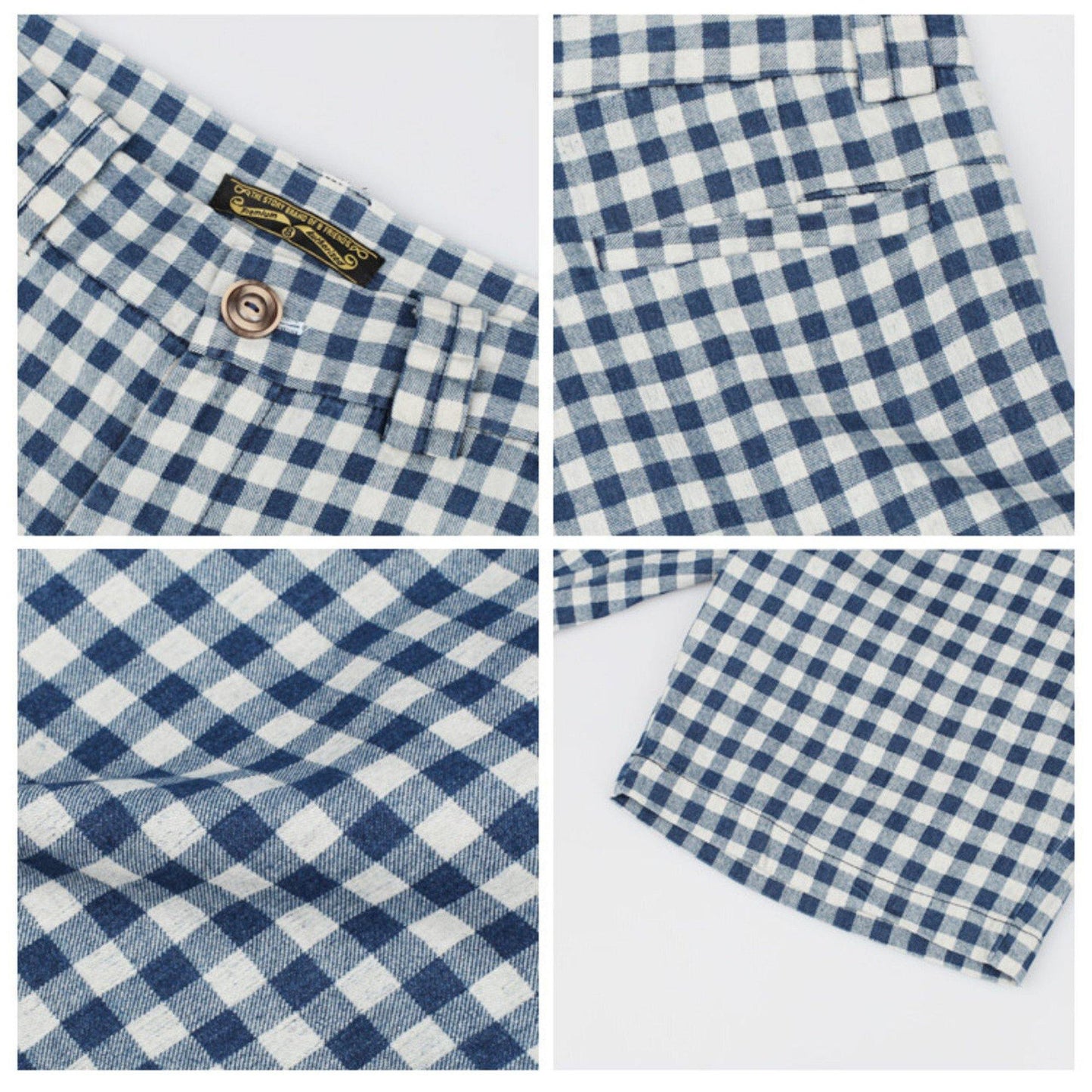 KRAVITZ (クラヴィッツ) | 8GUYS ギンガムチェック柄ショートパンツ〈Blue〉 - Sopwith camel