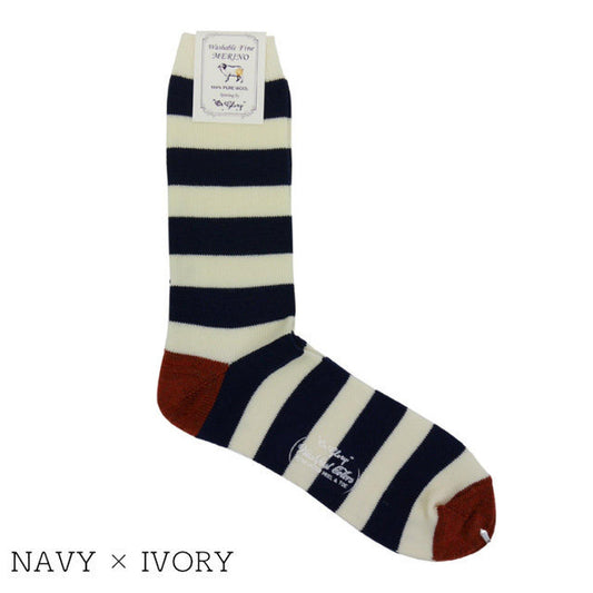 Merino Border Socks