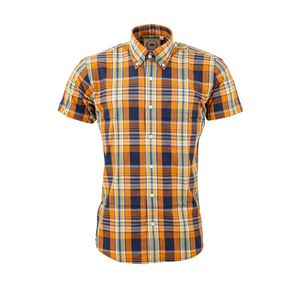 Relco Orange Check S/S [CK-63]