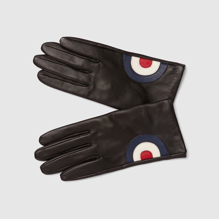 Mod Target Leather Gloves [Women's] - Black