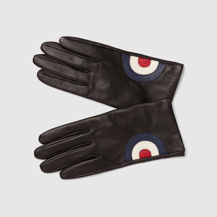 Mod Target Leather Gloves [Women's] - Black