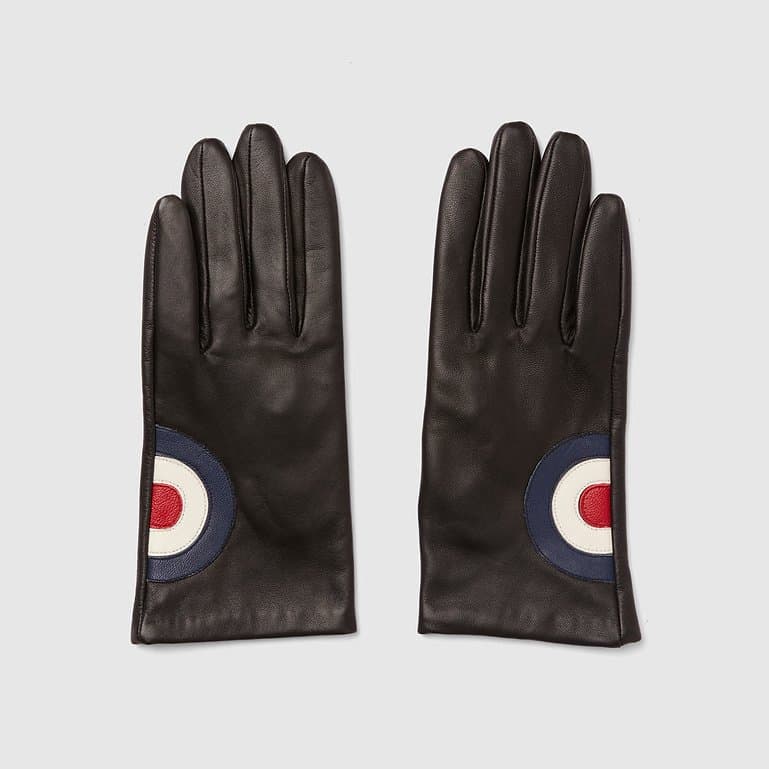 Mod Target Leather Gloves [Women's] - Black