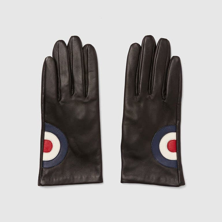 Mod Target Leather Gloves [Women's] - Black